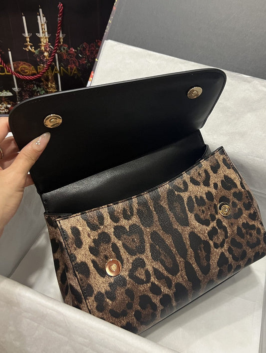DG Sicily Bag In Leopard-Print Pony Hair Multicolour For Women 10.2in/26AmeliaDG