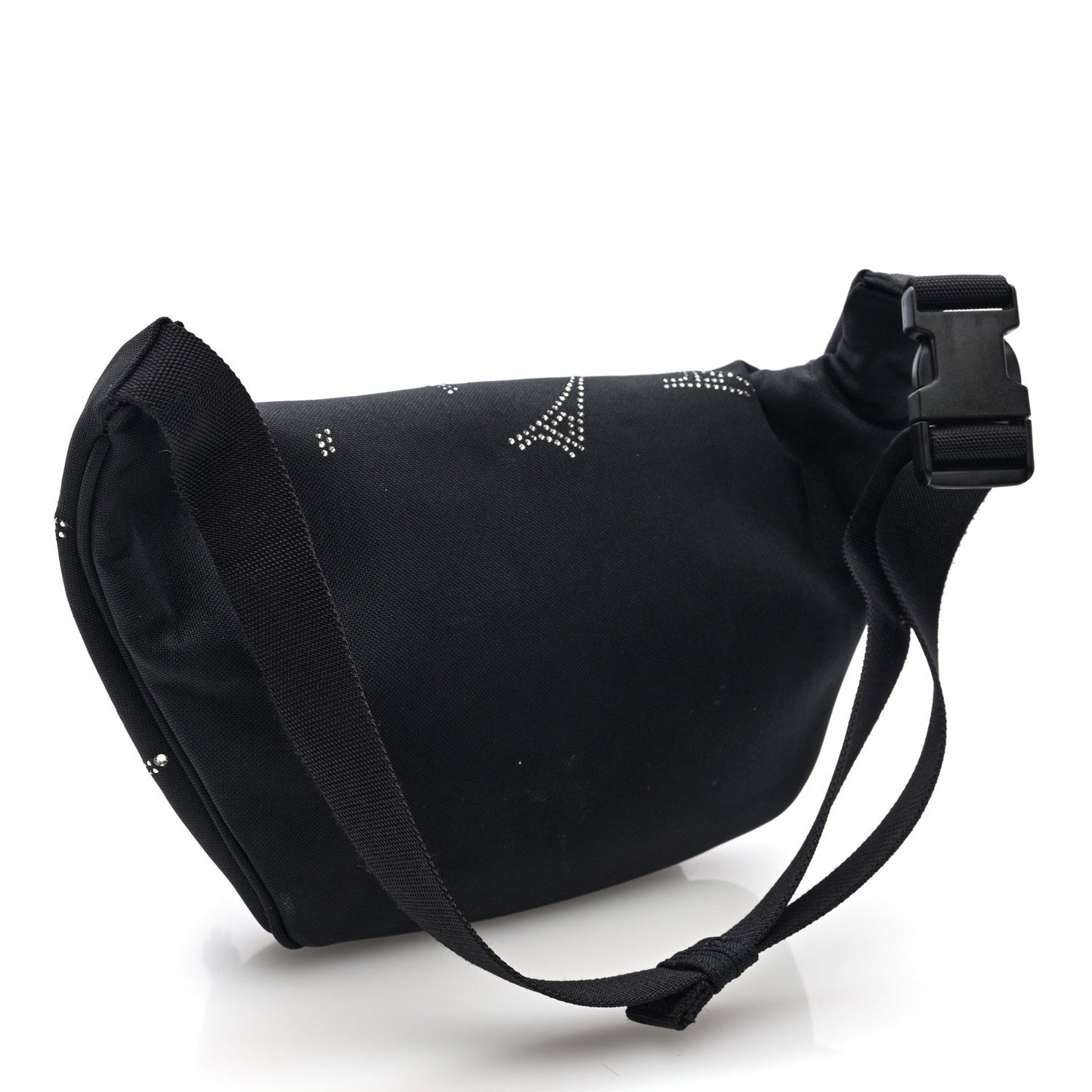 Balenciaga Nylon Eiffel Strassed Beltpack Black