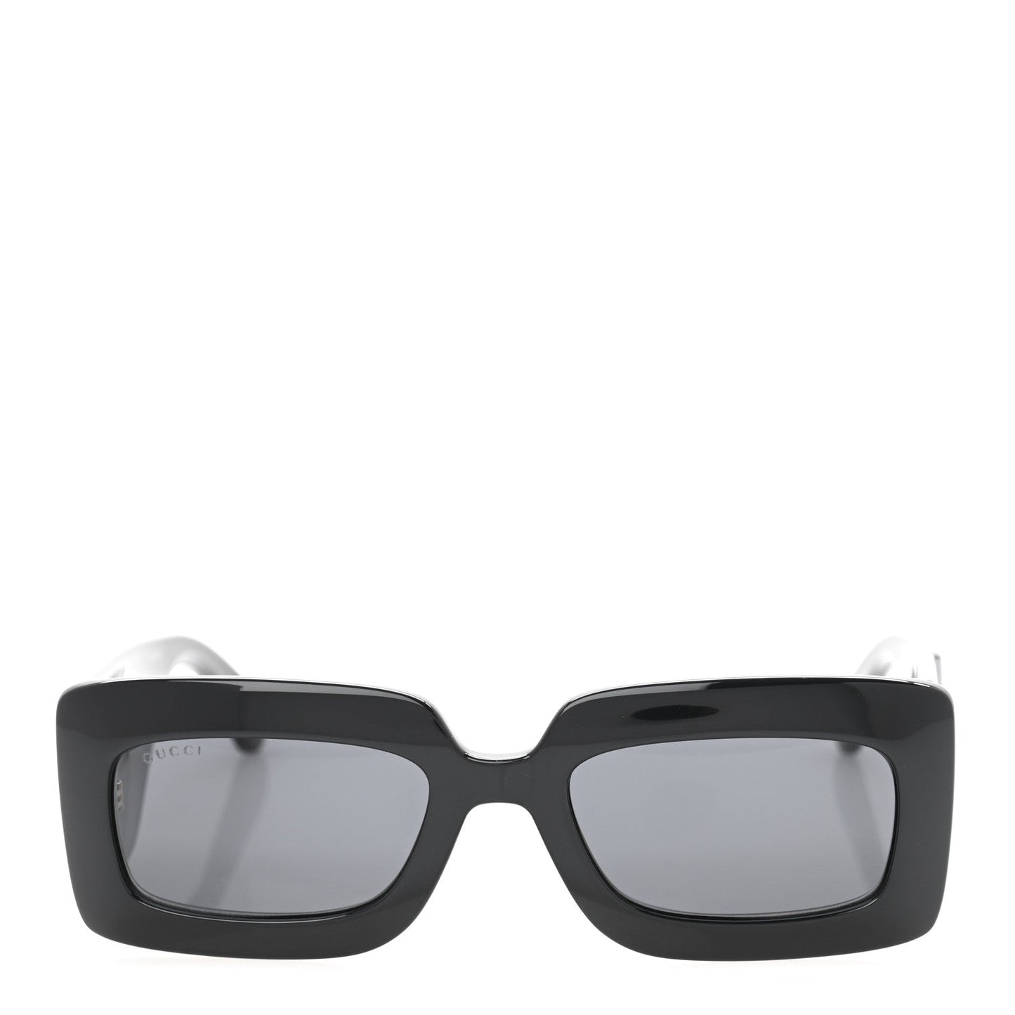 Amelia Oversized Rectangular Acetate Frame GG Marmont Logo Sunglasses GG0811S Black