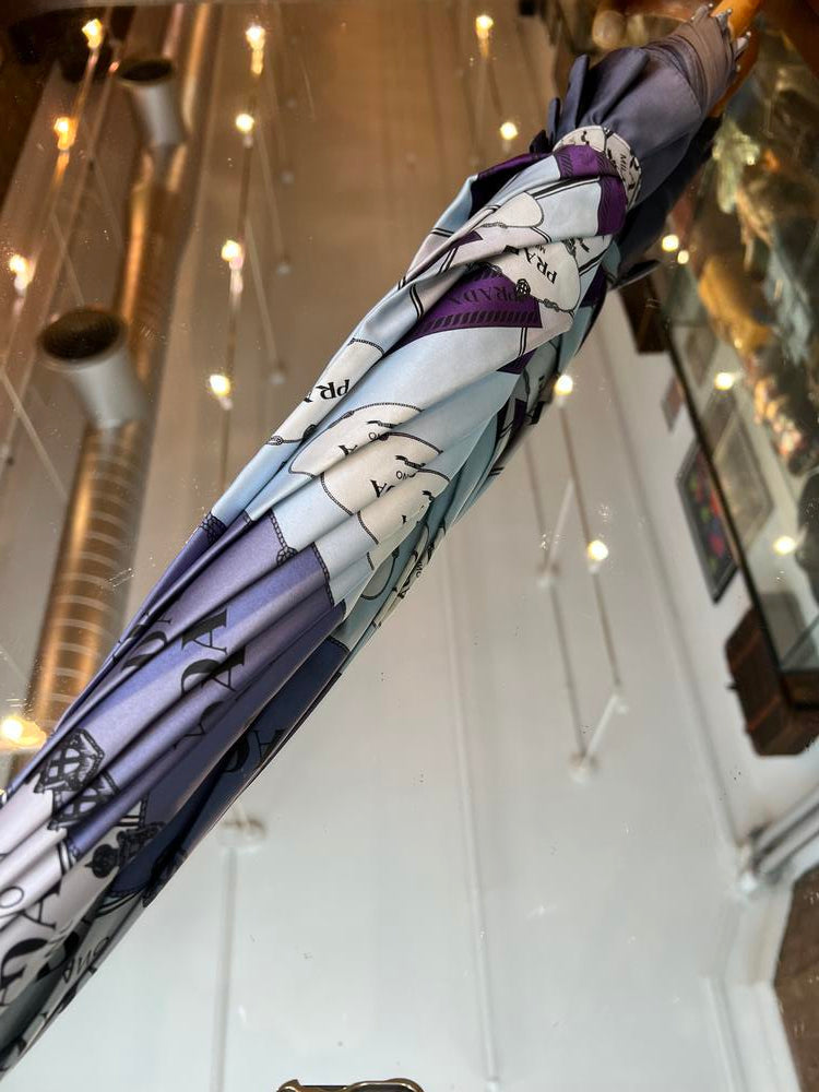 Prada   Purple Logo Umbrella