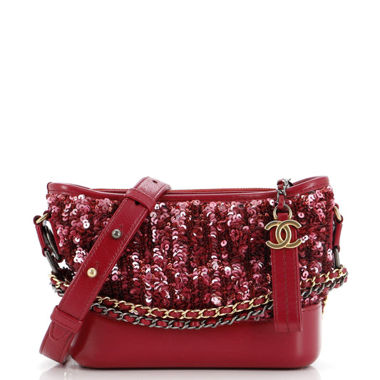CHANEL Gabrielle Hobo Sequins Small
