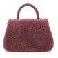 Chanel 2017  Purple Shearling Coco Handle Handbag