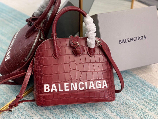 BLN-Ciaga Ville XXS Handbag In Dark Red, For Women,  Bags 8.6in/22cm