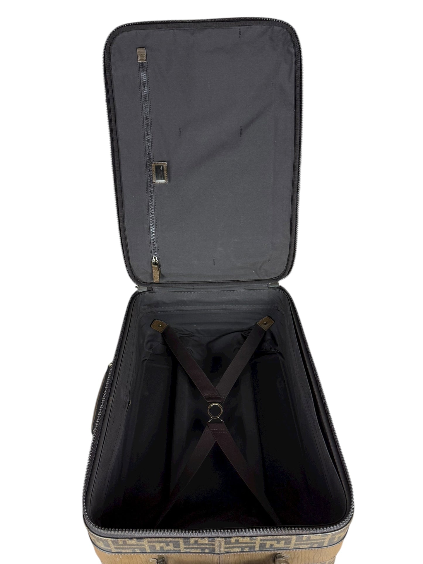 Fendi   Zucca Coated Roller Luggage