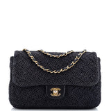CHANEL CC Chain Flap Bag Raffia Medium