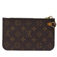 Louis Vuitton Pochette Neverfull  Canvas Clutch Bag
