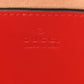Amelia Calfskin Matelasse Diagonal Mini InterLocking G Heart Shoulder Bag Hibiscus Red