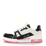 Louis Vuitton Calfskin LV Trainer Maxi Sneakers Black Pink