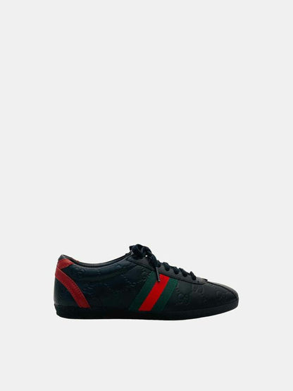 GUCCI Low Top Black Guccissima Size EU 36 Sneakers