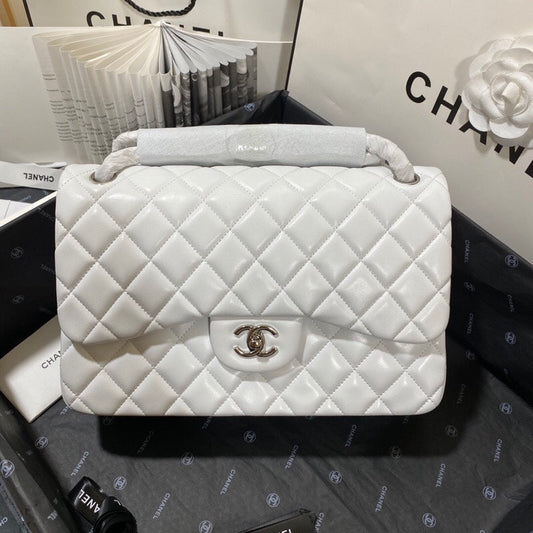 CHL - Large Classic Handbag SilAmelia- Hardware White For Women Handbags, Shoulder Bags 11.8in/30cm