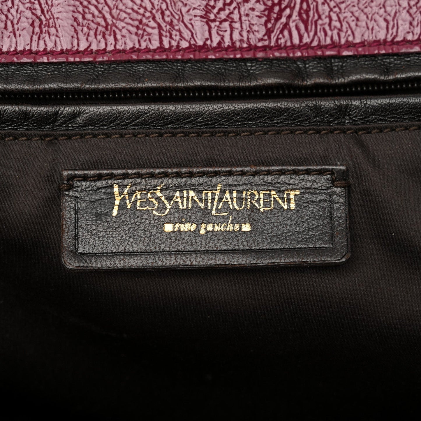 Saint Laurent Patent Tribute Tote Red