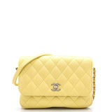CHANEL Side Packs Crossbody Bag Quilted Lambskin Small