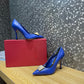 VAL -  Garavani One Stud Pump With Maxi Stud Crystals Blue For Women WS0FH8XIC
