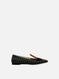 FENDI Black Multicolor Printed Size EU 36 Flats