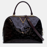 Chanel Purple Monogram Vernis Leather Melrose Shoulder Bag