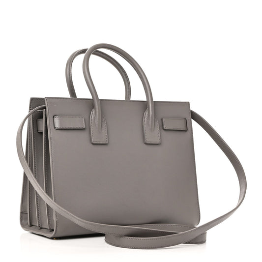 Saint Laurent Calfskin Baby Sac De Jour Fog