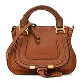 Amelia Calfskin Mini Marcie Satchel Tan