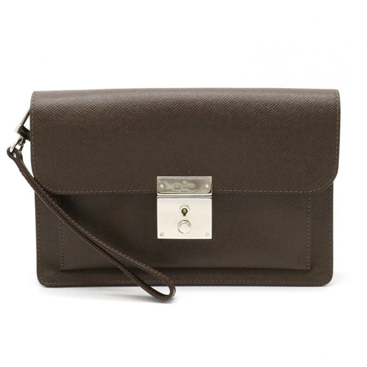 Louis Vuitton Selenga  Leather Clutch Bag