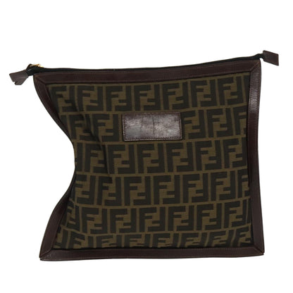 Fendi Zucca  Canvas Clutch Bag (Pre-Owned)