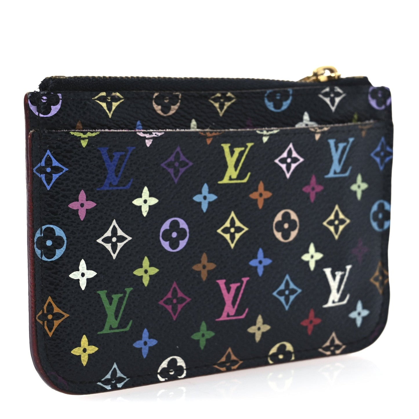 Louis Vuitton Monogram Multicolor Key Pouch Black Grenade
