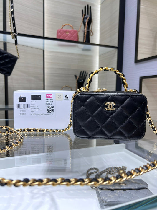 CHL - Vanity With Chain Black Bag For Women 9cm/3.5in AP2920 B08811 94305