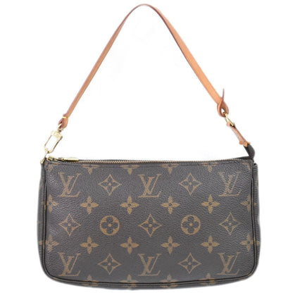 Louis Vuitton Pochette Accessoire  Canvas Clutch Bag