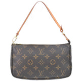Louis Vuitton Pochette Accessoire  Canvas Clutch Bag