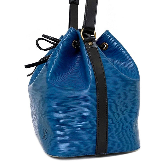 Louis Vuitton Petit Noe Black Toledo Blue Noir Epi
