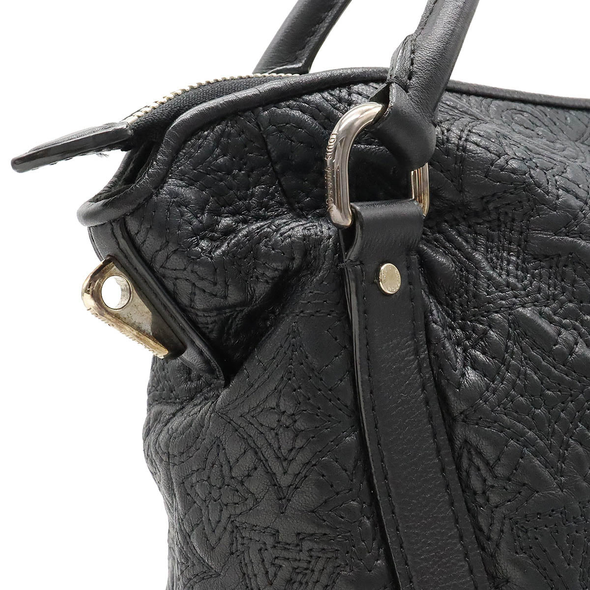 Louis Vuitton Monogram Antia Ixia MM Tote Bag Handbag Noir Black