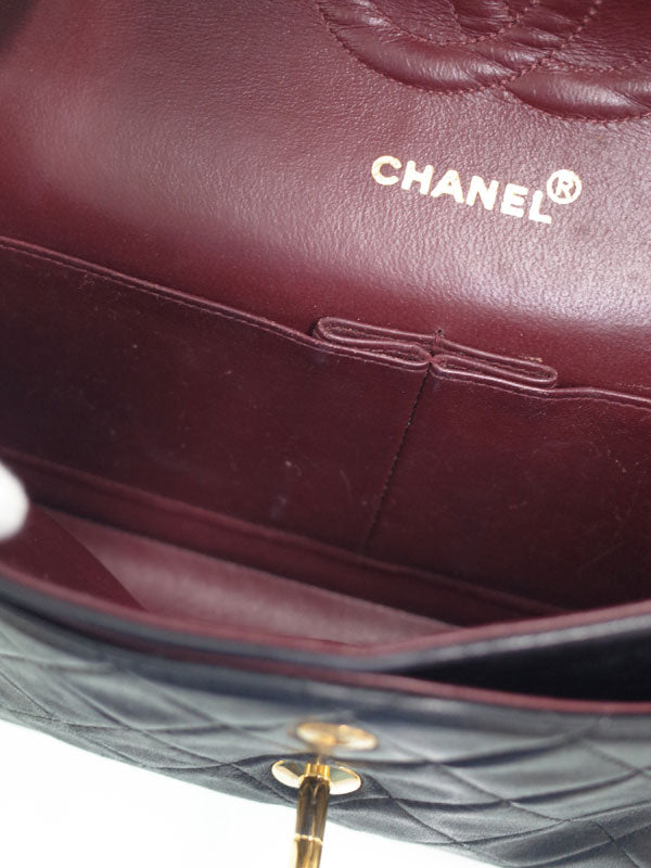 Chanel Matelasse Classic Handbag 25 Chain Shoulder Bag Black