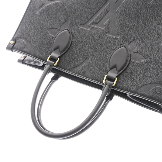 Louis Vuitton Monogram Emplant On The Go MM Noir Tote Bag