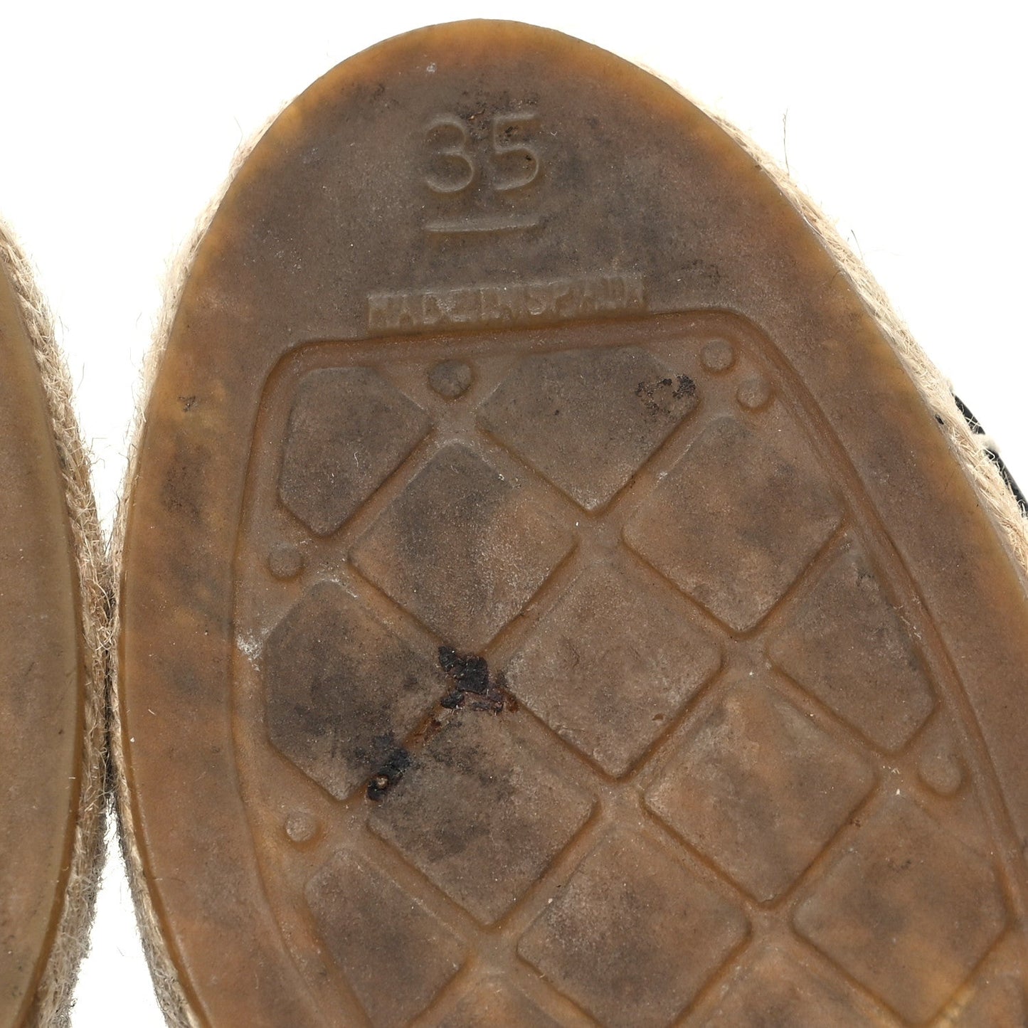 Amelia Lambskin CC Espadrilles 35 Black