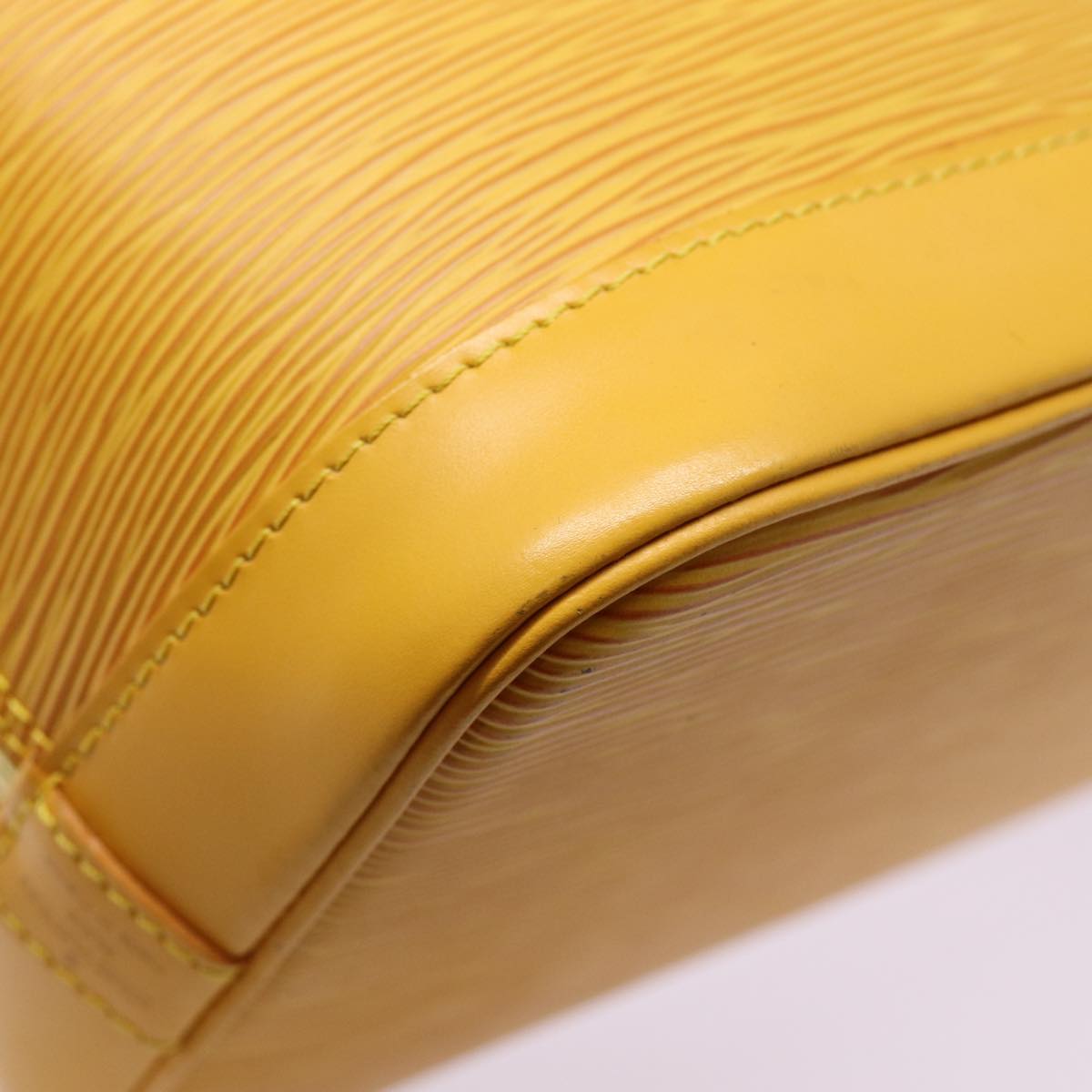 LOUIS VUITTON Epi Alma Hand Bag Yellow M52149 LV Auth 80271