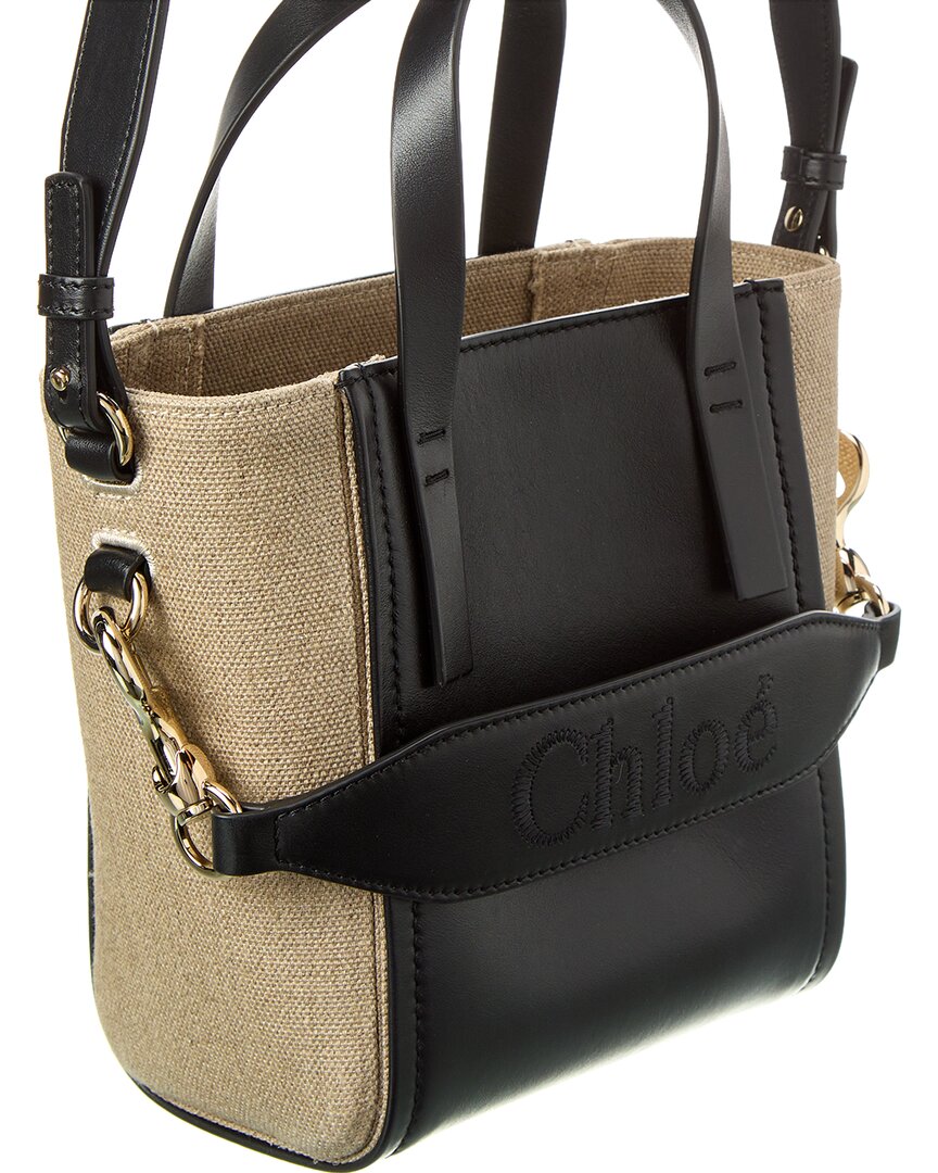 CHL - CC o? Sense Small Linen & Leather Tote