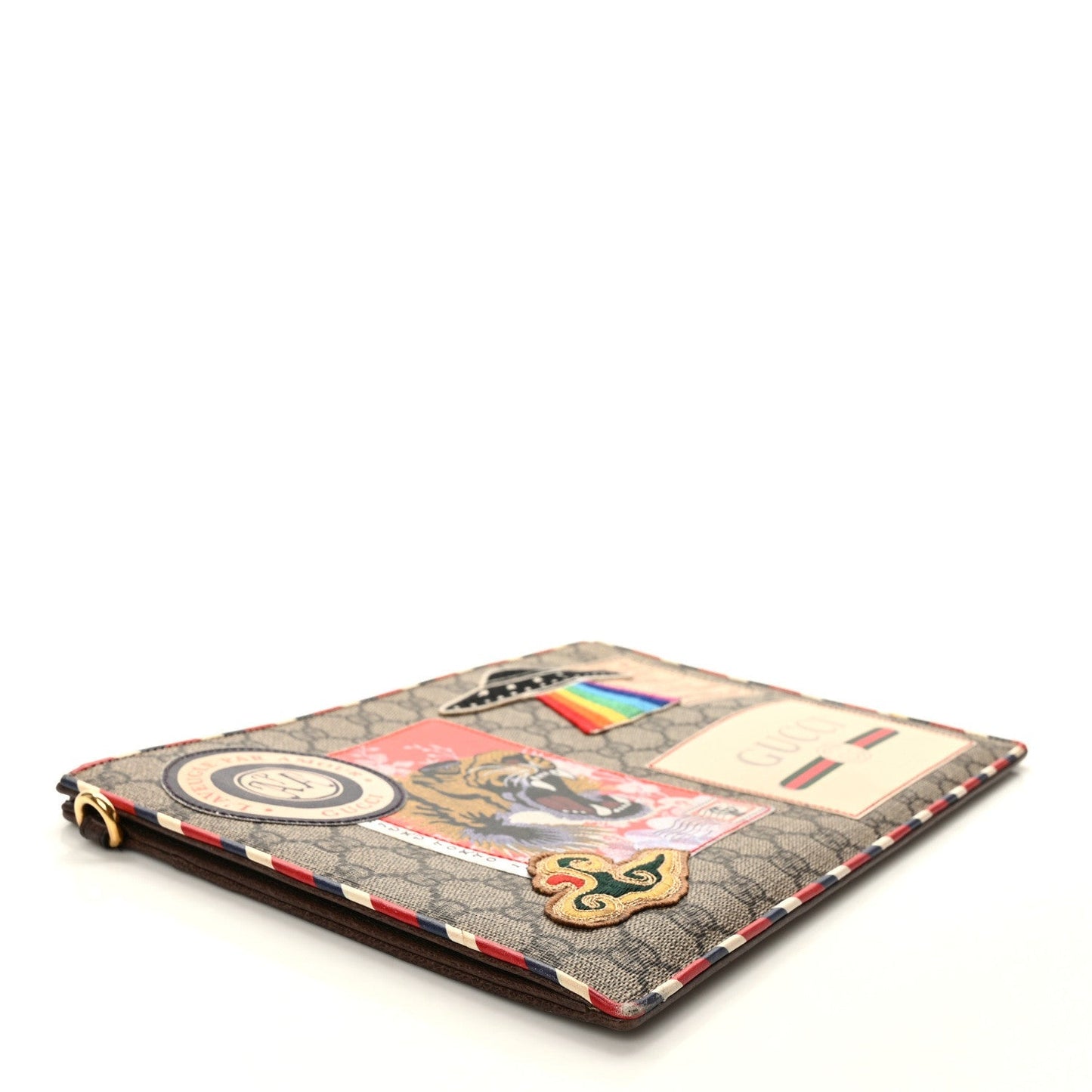 Amelia GG Supreme Monogram Courrier Documents Holder Beige New Acero