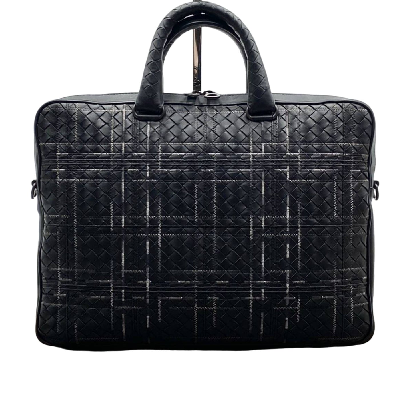 B V  - Atlas Intrecciato Leather Briefcase