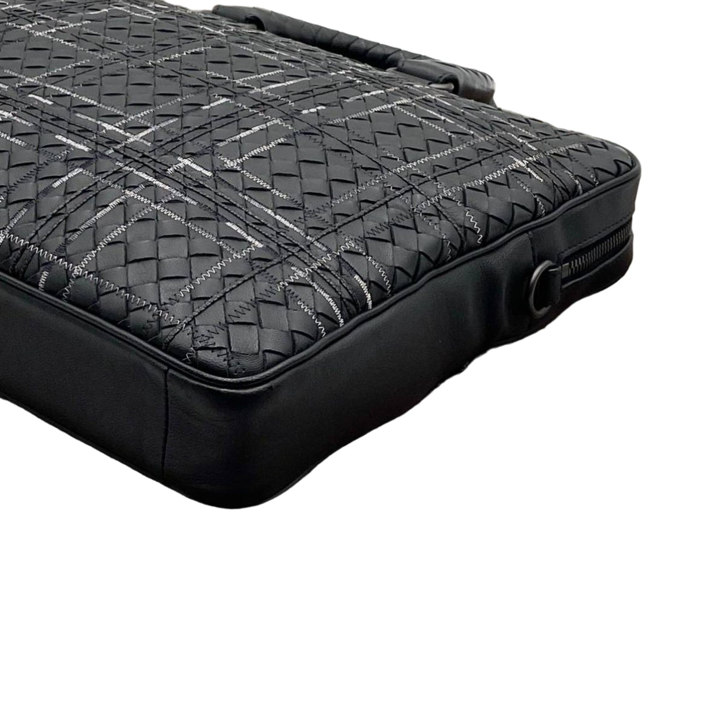 B V  - Atlas Intrecciato Leather Briefcase