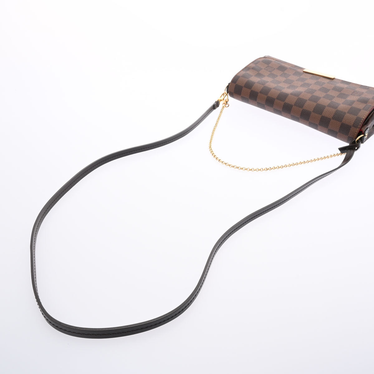 Louis Vuitton Damier Favorite MM Brown Shoulder Bag