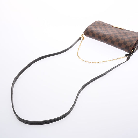 Louis Vuitton Damier Favorite MM Brown Shoulder Bag