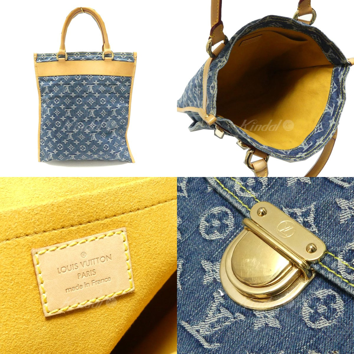Louis Vuitton Monogram Denim Flat Shopper Handbag
