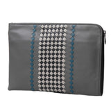 B V  - Men's Intrecciato Leather Clutch Bag
