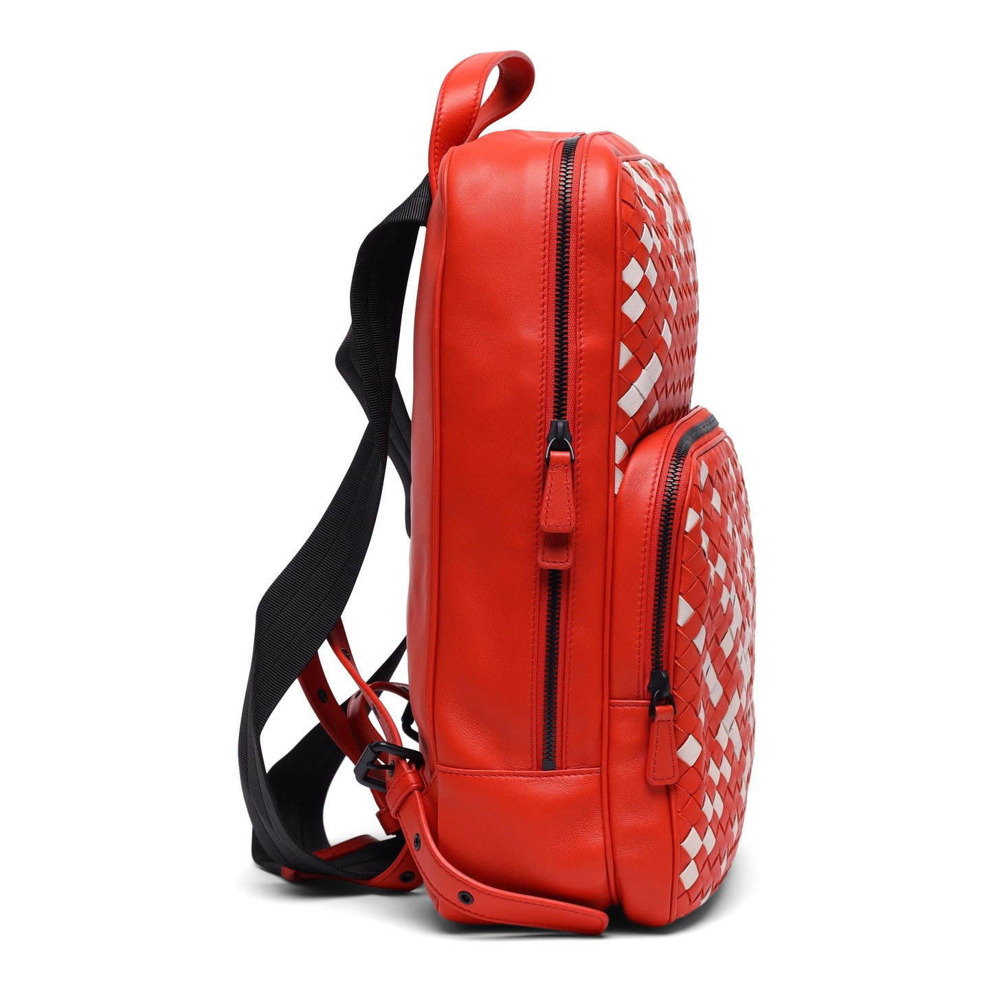 B V  - Intrecciato Woven Backpack