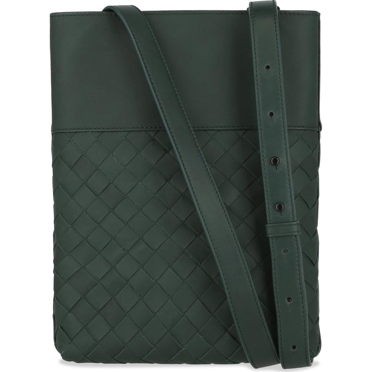 B V  - Intrecciato Leather Crossbody Bag
