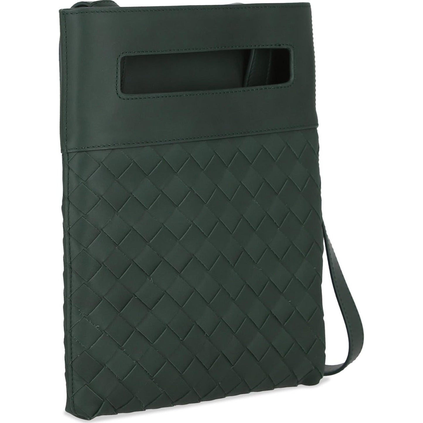 B V  - Intrecciato Leather Crossbody Bag