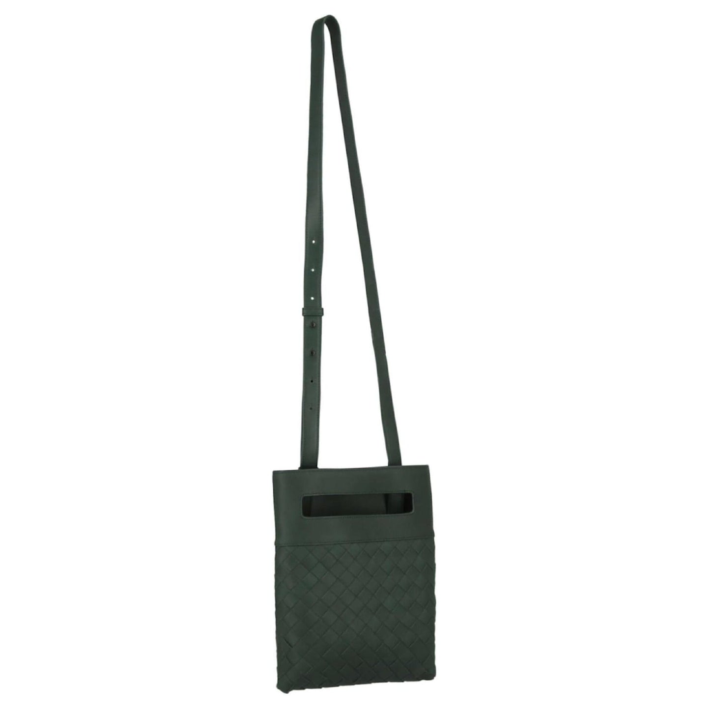 B V  - Intrecciato Leather Crossbody Bag