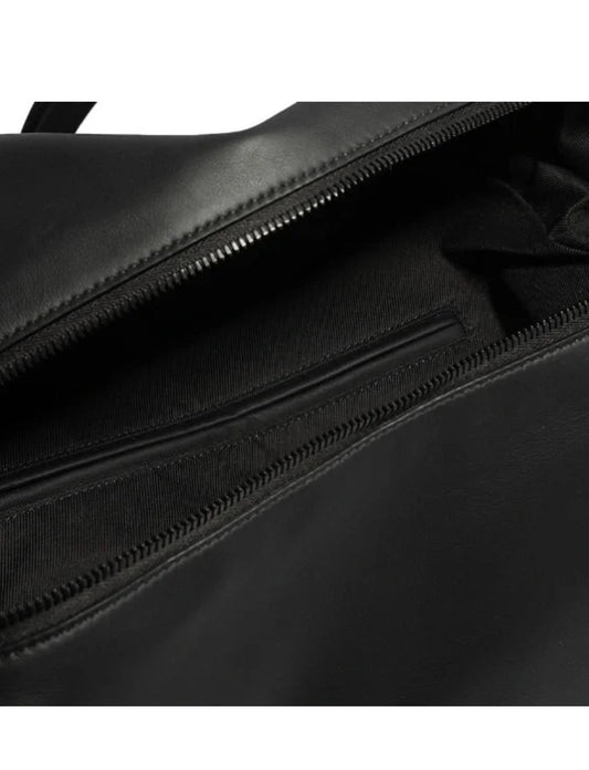 B V  - Leather Black Backpack