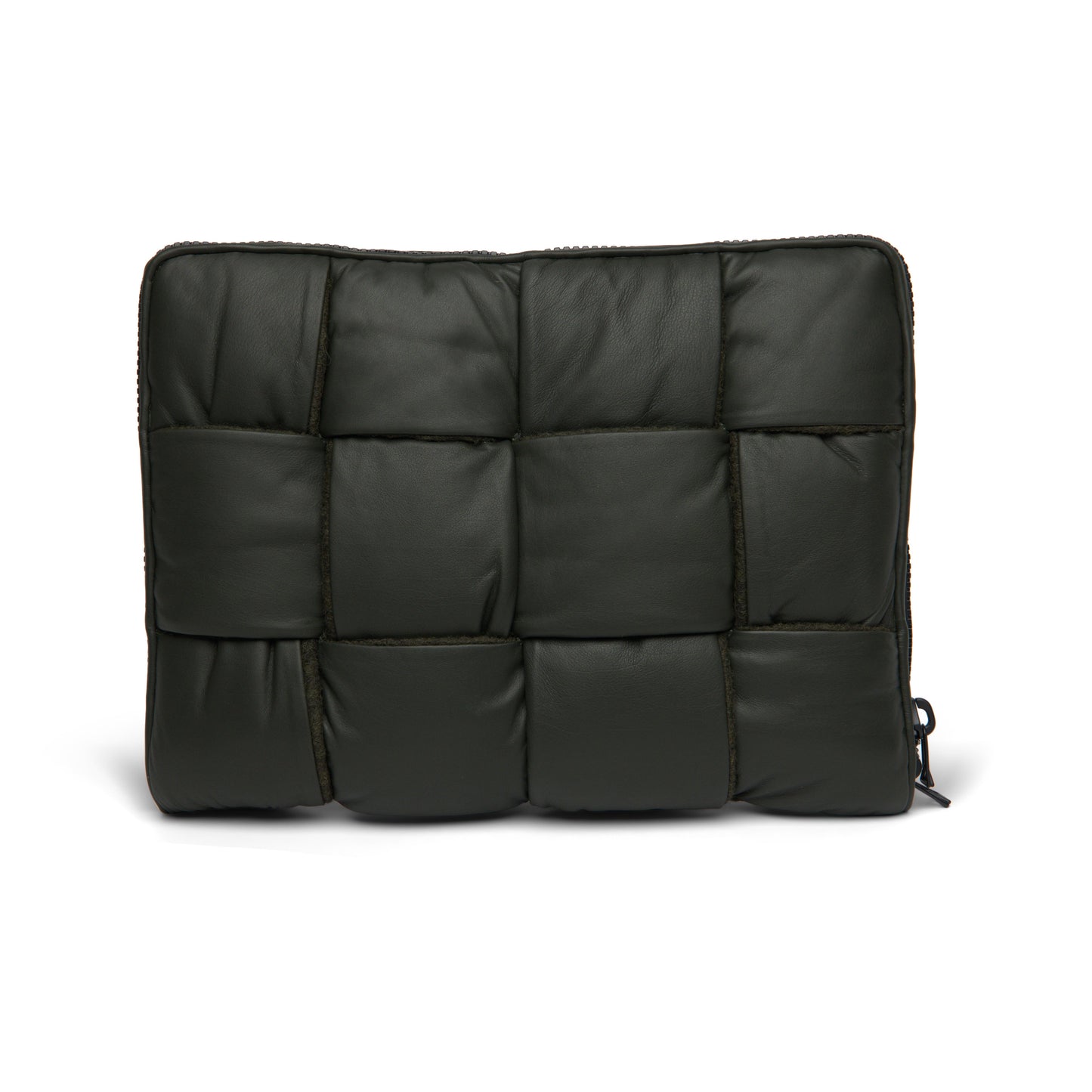 B V  - Men's Leather Padded Maxi Intrecciato Laptop Case