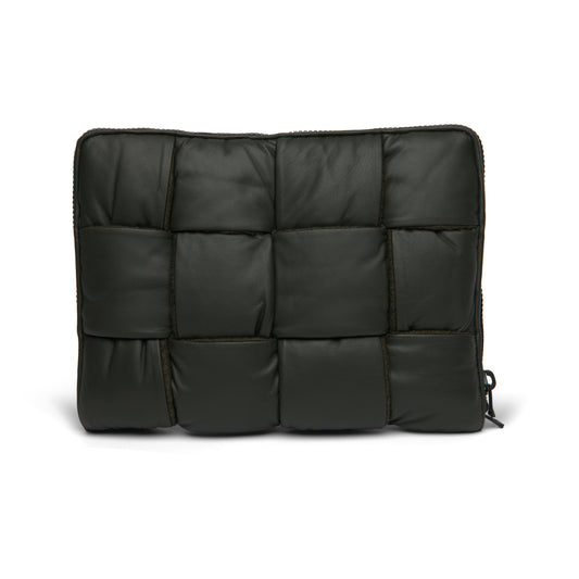 B V  - Men's Leather Padded Maxi Intrecciato Laptop Case