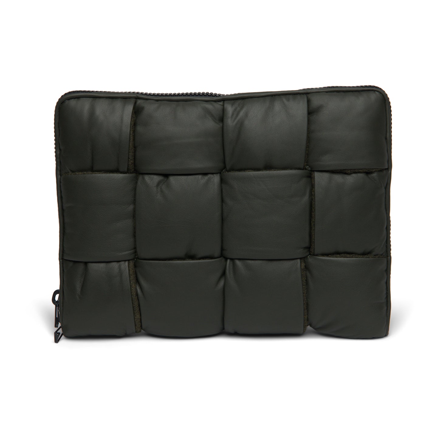 B V  - Men's Leather Padded Maxi Intrecciato Laptop Case