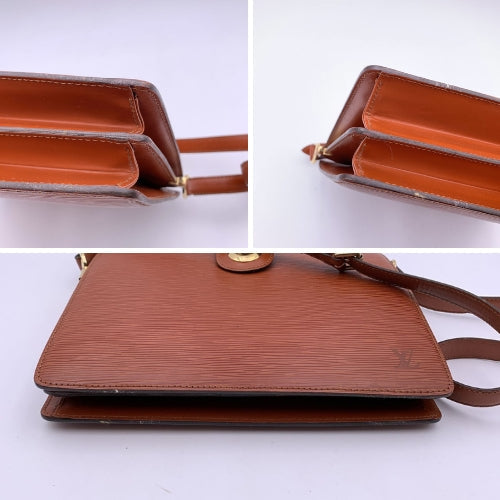 LOUIS VUITTON   Brown Epi Leather Capucine Shoulder Bag